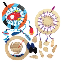 Solar System Wooden Dreamcatcher Kits (Pack of 4) Decoration Craft Kits