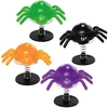 Spider Jump-ups (Pack of 8) Halloween Crafts 4 assorted colours - Black,  Green,  Purple & Orange