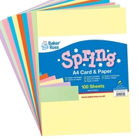 Spring Card & Paper Value Pack (Pack of 100) Paper & Card Assorted Spring colours