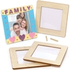 Square Wooden Photo Frames (Pack of 4) Decoration Craft Kits