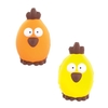 Squeezy Easter Chicks (Pack of 4) Squishy Toys,  2 Assorted Colours & Designs,  7cm