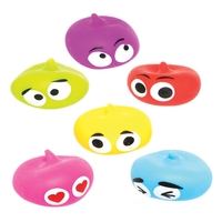 Squeezy Heads (Pack of 6) Range Of Colours - Squashy Sensory Toys