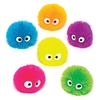 Squeezy Hedgehog Heads - Pack of 12. 6 Assorted Colours. 4 cm Diameter.