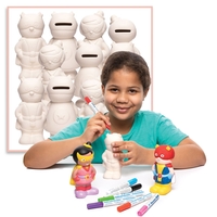 Star Hero Ceramic Coin Banks Bulk Pack (Pack of 30)
