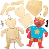 Star Hero Wooden Puppet Kits (Pack of 4) Art Craft Kits