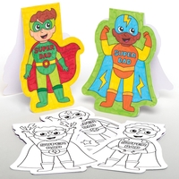 Super Dad Colour-in Cards (Pack of 10)