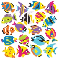 Tropical Fish Foam Stickers (Pack of 120) Stickers