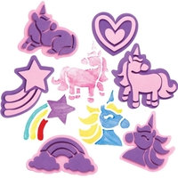 Unicorn Foam Stampers (Pack of 10) Art Supplies,  Art Materials 2 foam colours - Pink & Purple