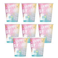Unicorn Party Cups (Pack of 8)