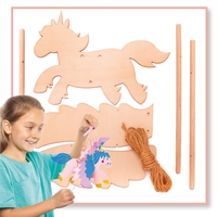 Unicorn Wooden Puppet Kits Bulk Pack (Pack of 30)