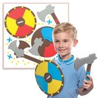 Viking Axe & Shield Kits Bulk Pack (Pack of 30)