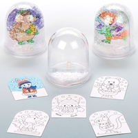 Winter Woodland Colour-in Snow Globes (Box of 4)