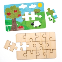 Wooden Jigsaw Puzzles (Pack of 8) Creative Play Toys