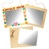 Wooden Mirror Blanks (Pack of 2) Craft Blanks & Bases