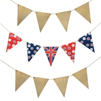 Wooden Platinum Jubilee Bunting (Per pack)