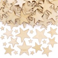 Wooden Stars Value Pack (Pack of 180) Craft Embellishments