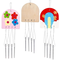 Wooden Windchime Blanks (Pack of 4) Nature Craft Kits