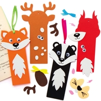 Woodland Animal Bookmark Kits (Pack of 8) Decoration Craft Kits