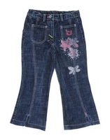 BYBLOS MINI CLUB DENIM Denim trousers GIRLS on YOOX.COM