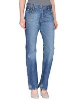 FAKE LONDON GENIUS DENIM Denim trousers WOMEN on YOOX.COM