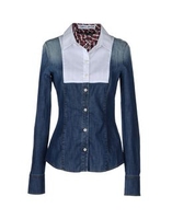 FRANKIE MORELLO DENIM Denim shirts WOMEN on YOOX.COM