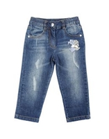 MONNALISA BEBE DENIM Denim trousers GIRLS on YOOX.COM