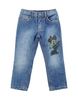 MONNALISA BEBE DENIM Denim trousers GIRLS on YOOX.COM