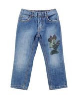 MONNALISA BEBE DENIM Denim trousers GIRLS on YOOX.COM