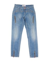 TAKE-TWO TEEN DENIM Denim trousers GIRLS on YOOX.COM