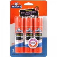 Elmers Disappearing Purple Glue Sticks Pack 3 2136613 11725NR