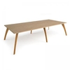 Enable worktable 3200mm x 1600mm deep with six solid oak legs - kendal