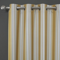 Brooklyn Ready Made Eyelet Blockout Curtains Ochre