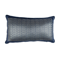 Laurence Llewelyn-Bowen Akira Filled Boudoir 30cm x 50cm Navy Silver