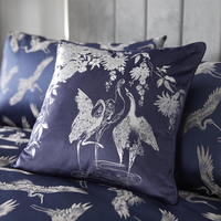 Laurence Llewelyn-Bowen Crane Dance Filled Cushion 43cm x 43cm Navy Navy