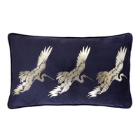 Laurence Llewelyn Bowen Qing Filled Boudoir 28cm x 48cm Navy