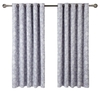 Lavender Bird Garden Lined Eyelet Curtains