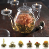 Abloom Teapot White Silver Needle - Gift - 6 mixed tea balls