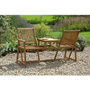 Acacia Switchable Backrest Companion Bench - 1 companion bench