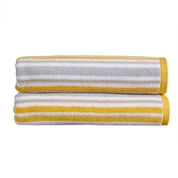 Christy Carnival Stripe Towels Saffron Bath Sheet