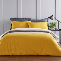 Christy Diamond Duvet Bedding Set Ochre Single
