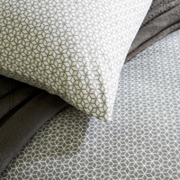 Christy Namiko Duvet Set Granite Double