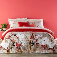 Christy Nara Duvet Set Coral Single