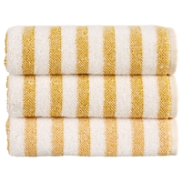 Christy Soho Stripe Towels Ochre Bath Sheet
