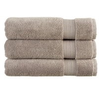 Christy Tempo Combed Cotton Towels Silver Face Towel
