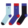 Crew Clothing 3 Pack Socks Royal Solid One