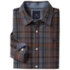 Crew Clothing Ashworth Shirt Steel Blue/Red Clay/Ivy Medium