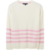 Crew Clothing Austell Jumper White/Pink 18