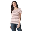 Crew Clothing Breton Tee White Linen / Macaron Pink 14