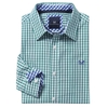 Crew Clothing Classic Gingham Shirt Eucalyptus XL
