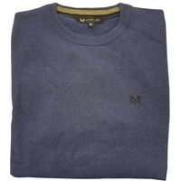 Crew Clothing Foxley Crew Neck Jumper Deep Ultramarine Small